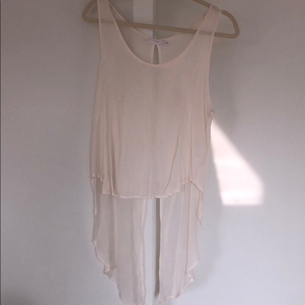 Open back - high low Lush top